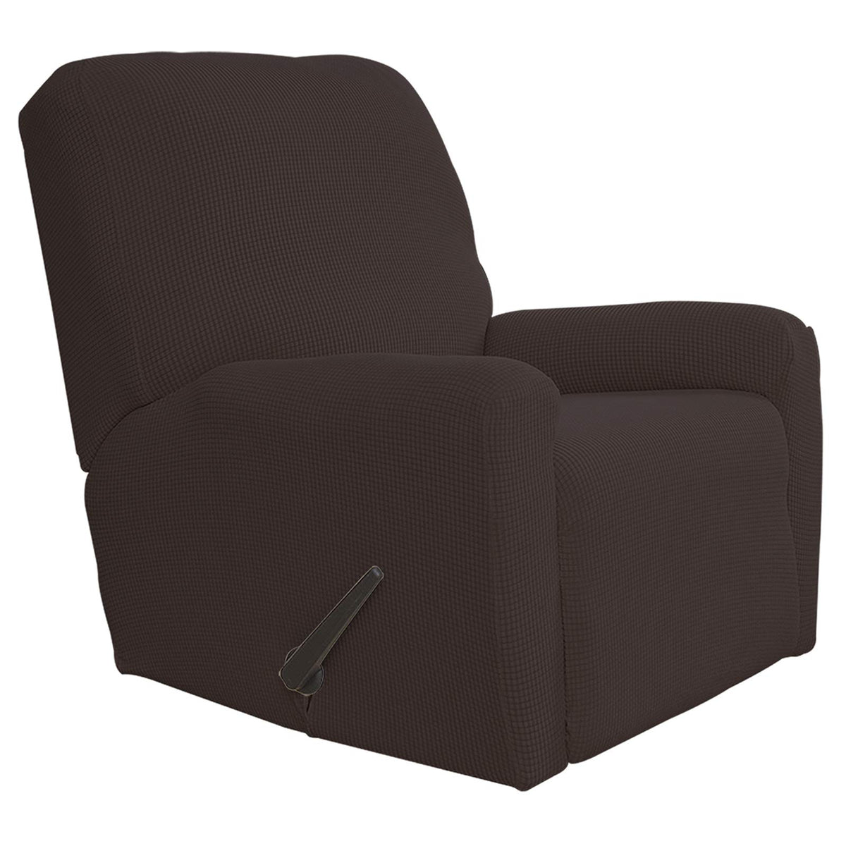 Easy-Going Stretch Recliner Chair Sofa Slipcover Washable Dark Gray
