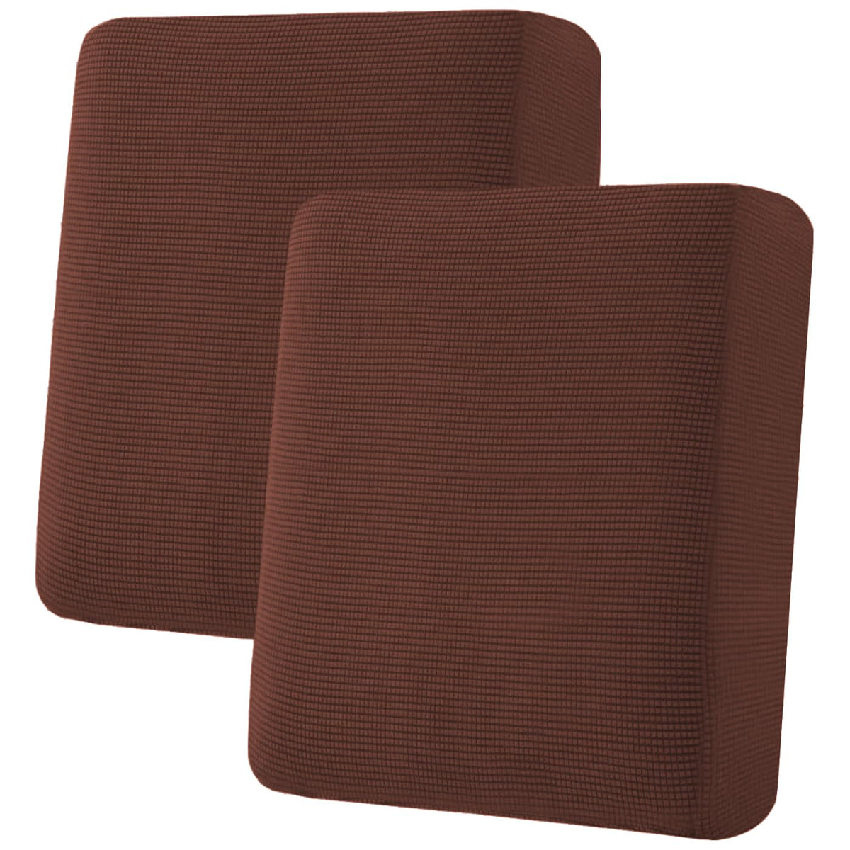 H.VERSAILTEX Super Stretch Individual Seat Cushion Covers Sofa Covers Couch Cushion Cover Slipcover Sets Thick Jacquard Textured Twill Fabric (3 Piece Sofa Cushion Covers, Grey)