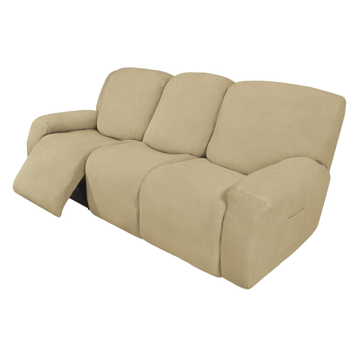Easy-Going Stretch Recliner Chair Sofa Slipcover Washable Dark Gray