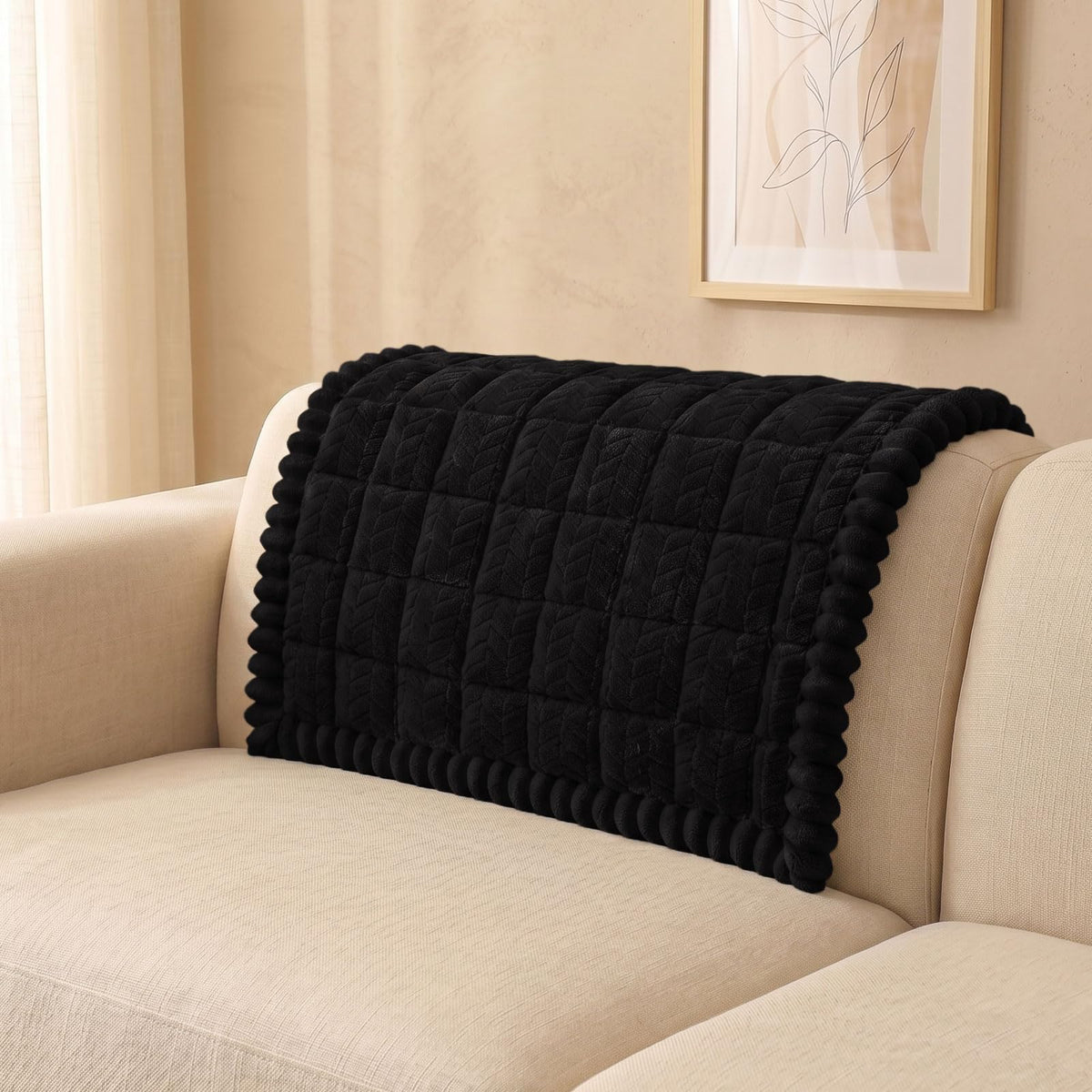 Smiry Couch Cover for Dogs, Non Slip Fuzzy Pet Sofa Covers Washable