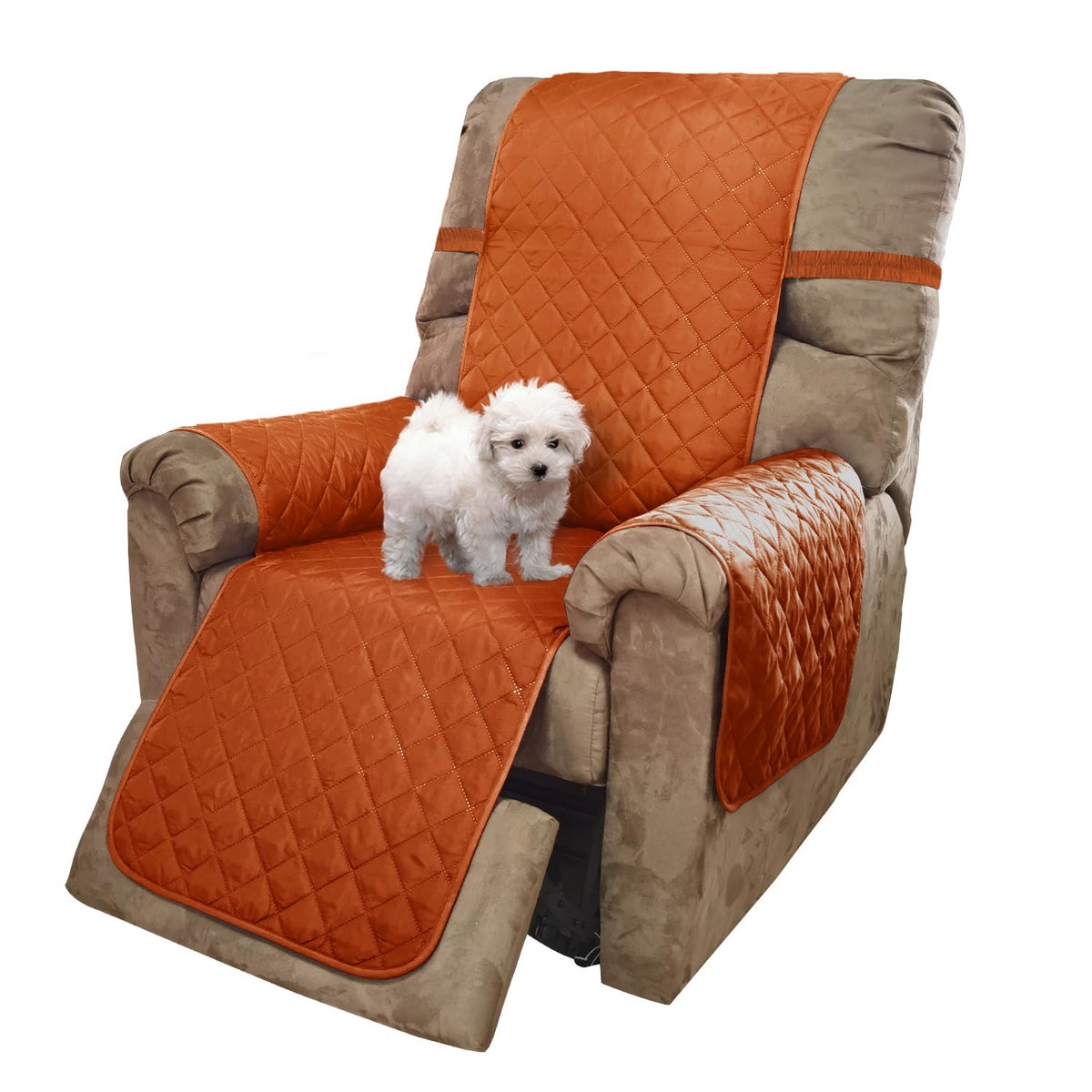 U-NICE HOME Reversible Sofa Cover Couch Cover for Dogs, Coffee/Beige