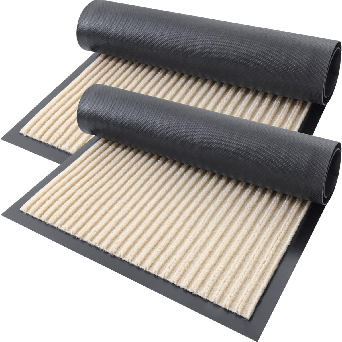 OLANLY 2-Pack Front Door Mats 29.5x17, Waterproof Heavy-Duty Doormats