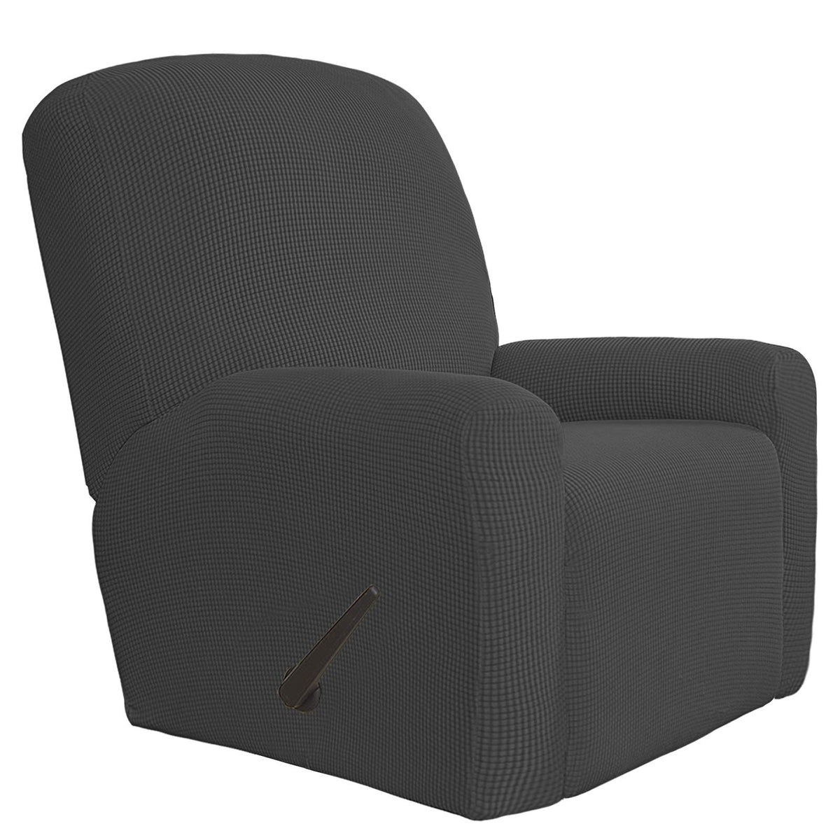 Easy-Going Stretch Recliner Chair Sofa Slipcover Washable Dark Gray