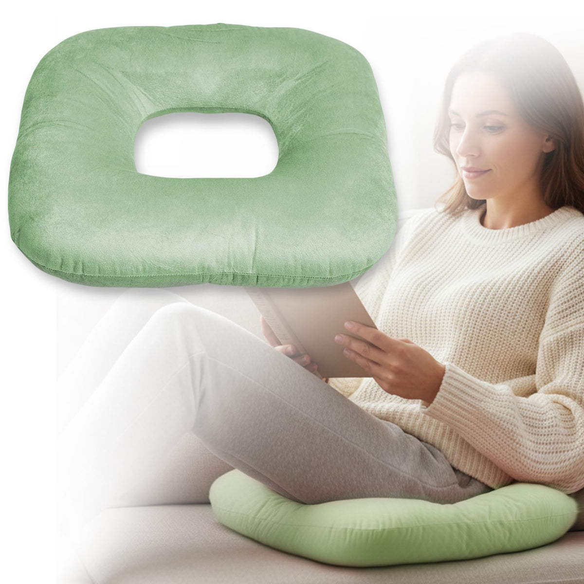 Hshbxd Donut Pillow, Tailbone Cushion for Wheelchair, Office and Travel
