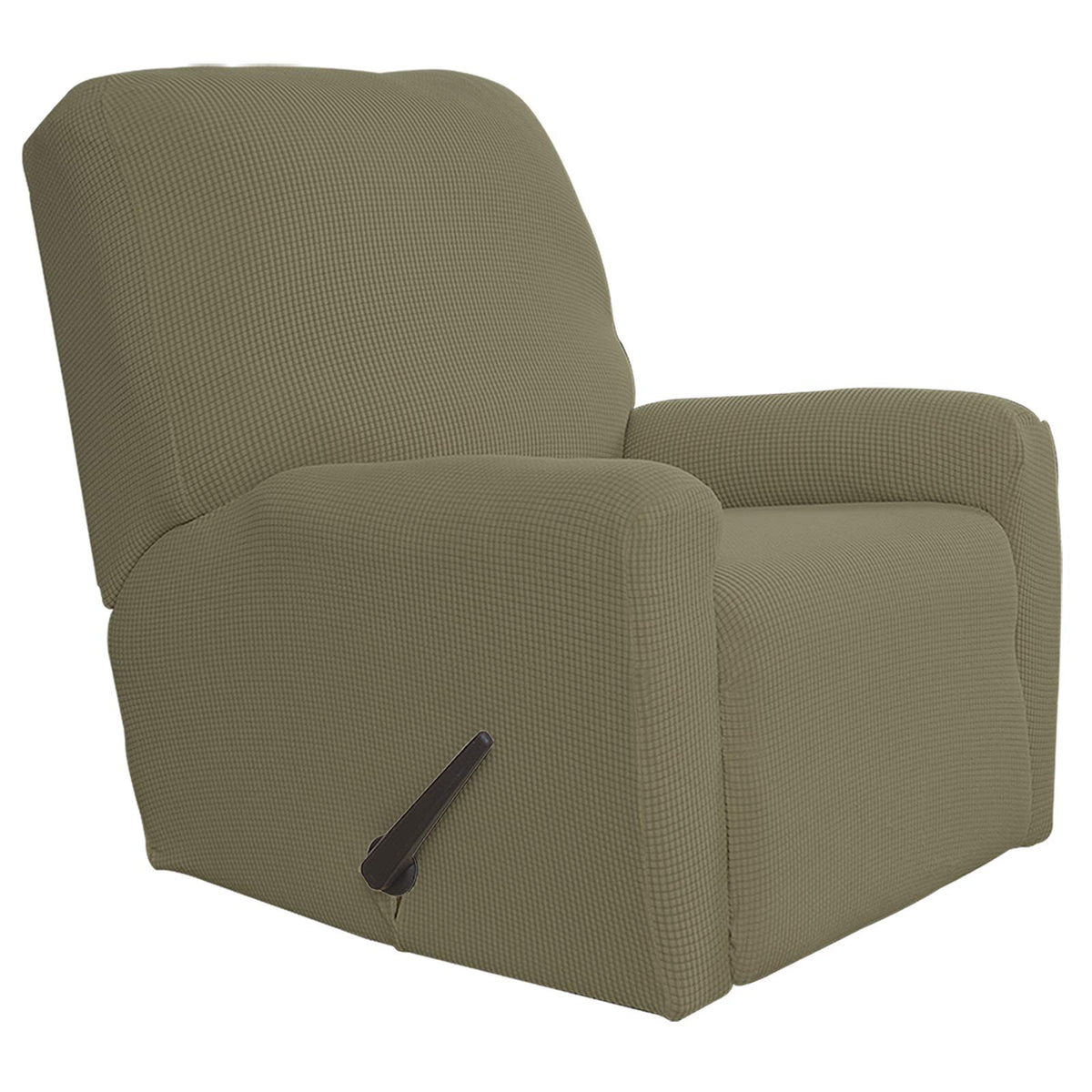 Easy-Going Stretch Recliner Chair Sofa Slipcover Washable Dark Gray