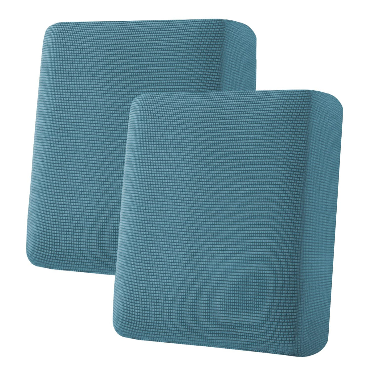 H.VERSAILTEX Super Stretch Individual Seat Cushion Covers Sofa Covers Couch Cushion Cover Slipcover Sets Thick Jacquard Textured Twill Fabric (3 Piece Sofa Cushion Covers, Grey)