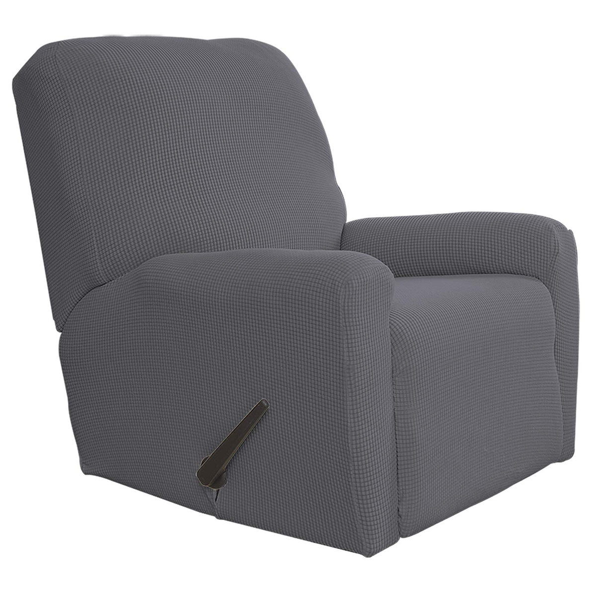 Easy-Going Stretch Recliner Chair Sofa Slipcover Washable Dark Gray