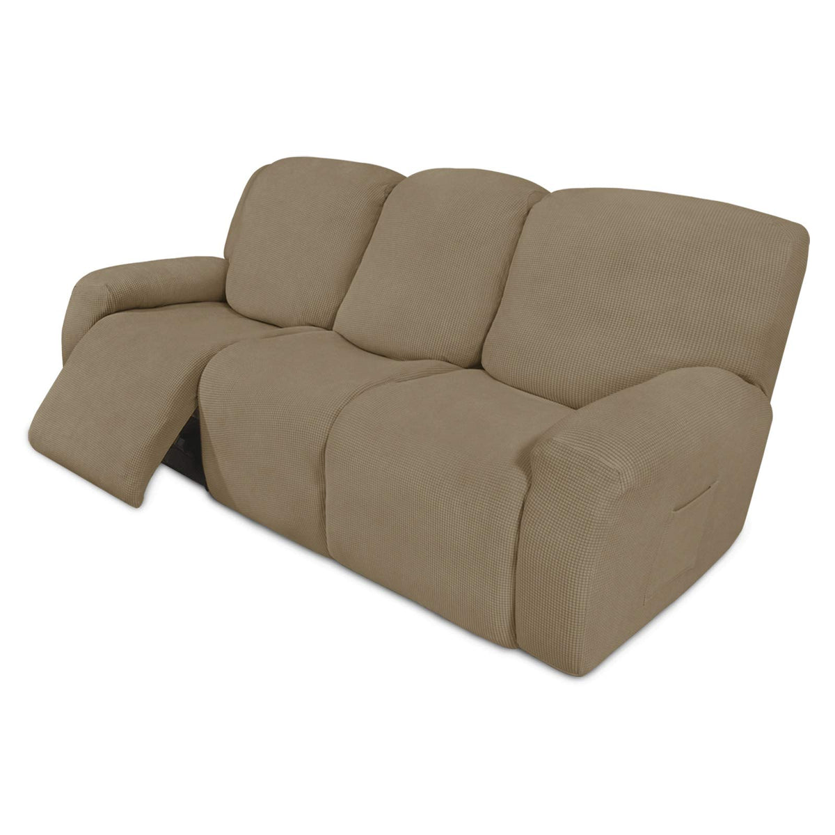 Easy-Going Stretch Recliner Chair Sofa Slipcover Washable Dark Gray