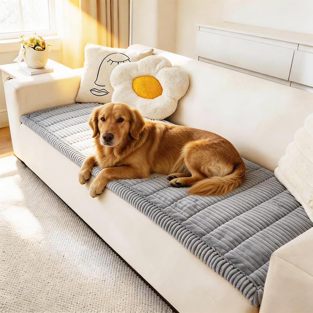 Awjcsv Couch Covers for Dogs Washable, Non Slip Sofa Protector Pet Friendly