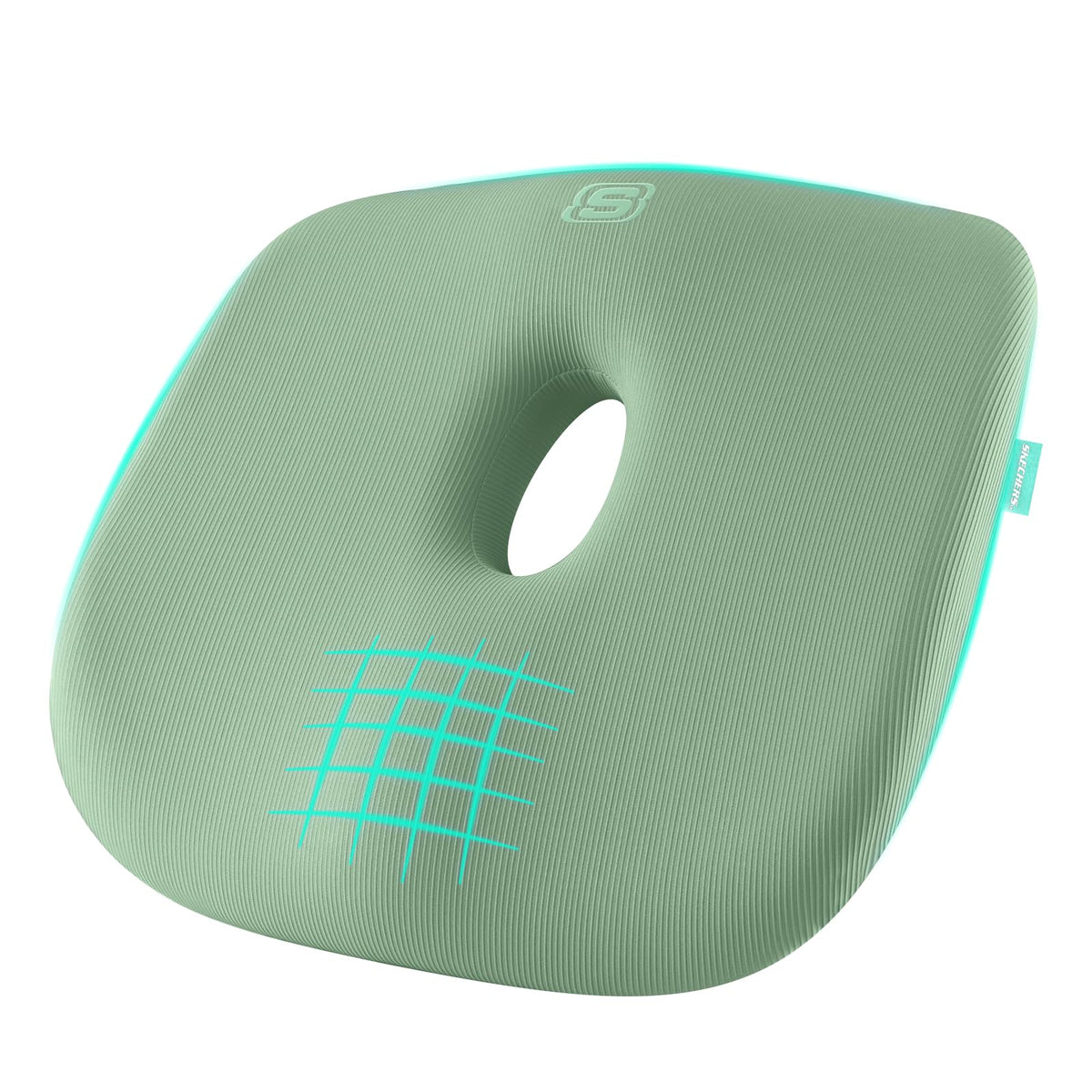 Skechers Seat Cushion Memory Foam,Donut Pillow Office Chair Cushion for Tailbone Pain Relief,Butt Pillow for Office Chair,Car seat Cushion,Long Sitting Office Workers,and Car Drivers,Orange