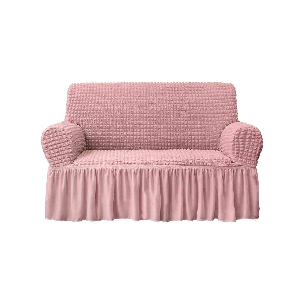 NICEEC Sofa Cover Wine Red Couch Cover Stretch Sofa Slipcovers with Skirt
