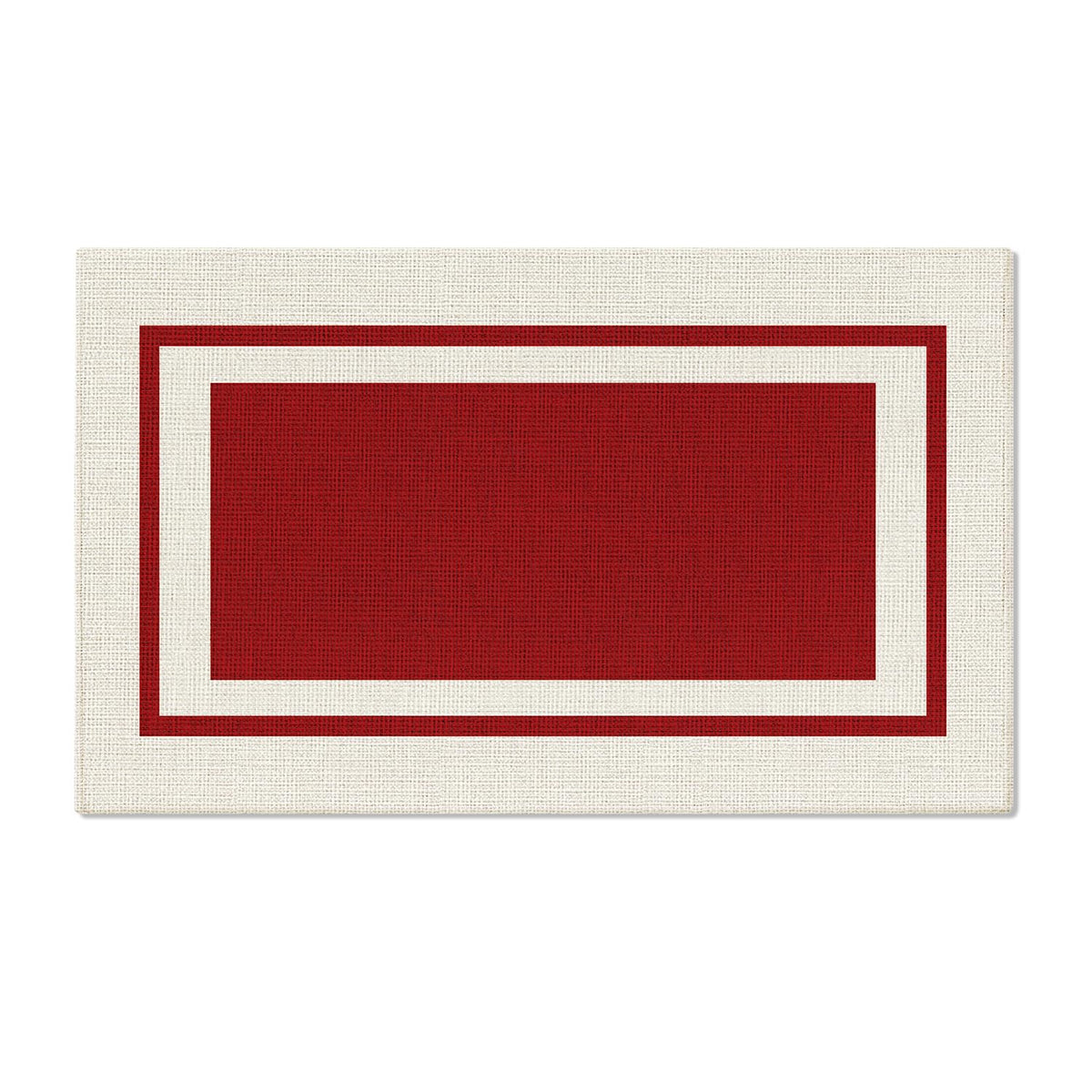 Artoid Mode Beige Absorbent Rectangle Non-Skid Doormat, Home Mats Non Slip Washable Natural Rubber Back Door Mat Floor Mat for 17x29 Inch
