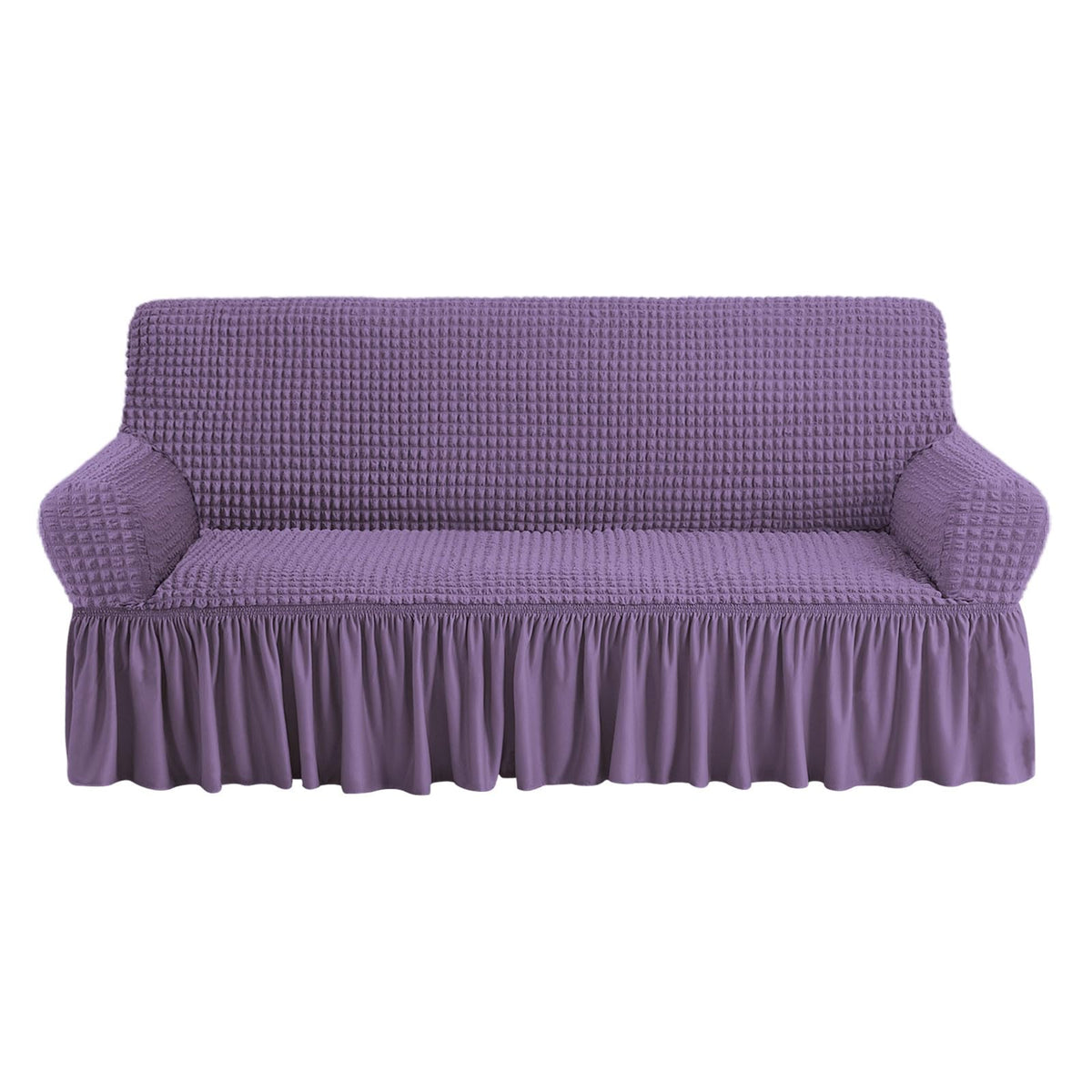 NICEEC Sofa Cover Wine Red Couch Cover Stretch Sofa Slipcovers with Skirt