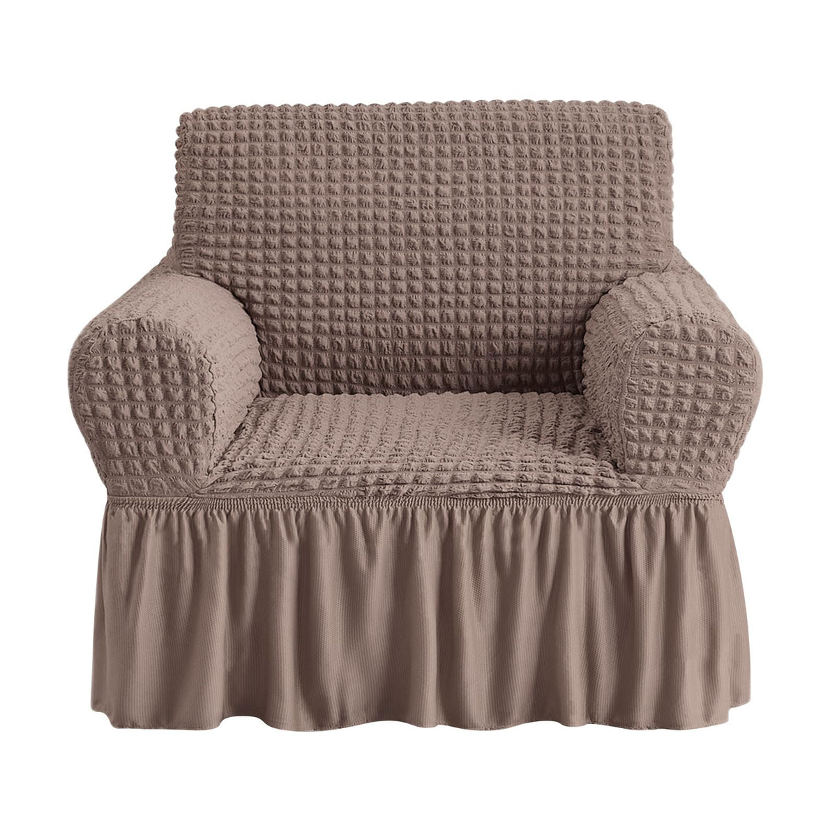 NICEEC Sofa Cover Wine Red Couch Cover Stretch Sofa Slipcovers with Skirt