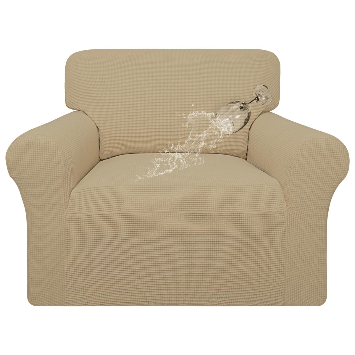 Easy-Going 100% Waterproof Couch Cover, 3 Cushion Couch Slipcover for Sofa