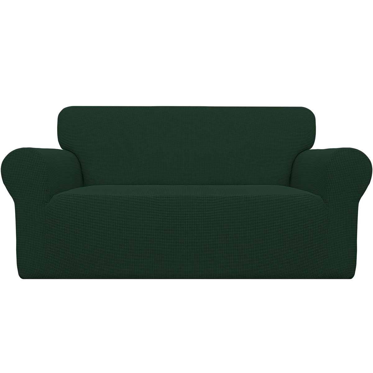 Easy-Going Stretch Loveseat Couch Covers Washable Dark Gray