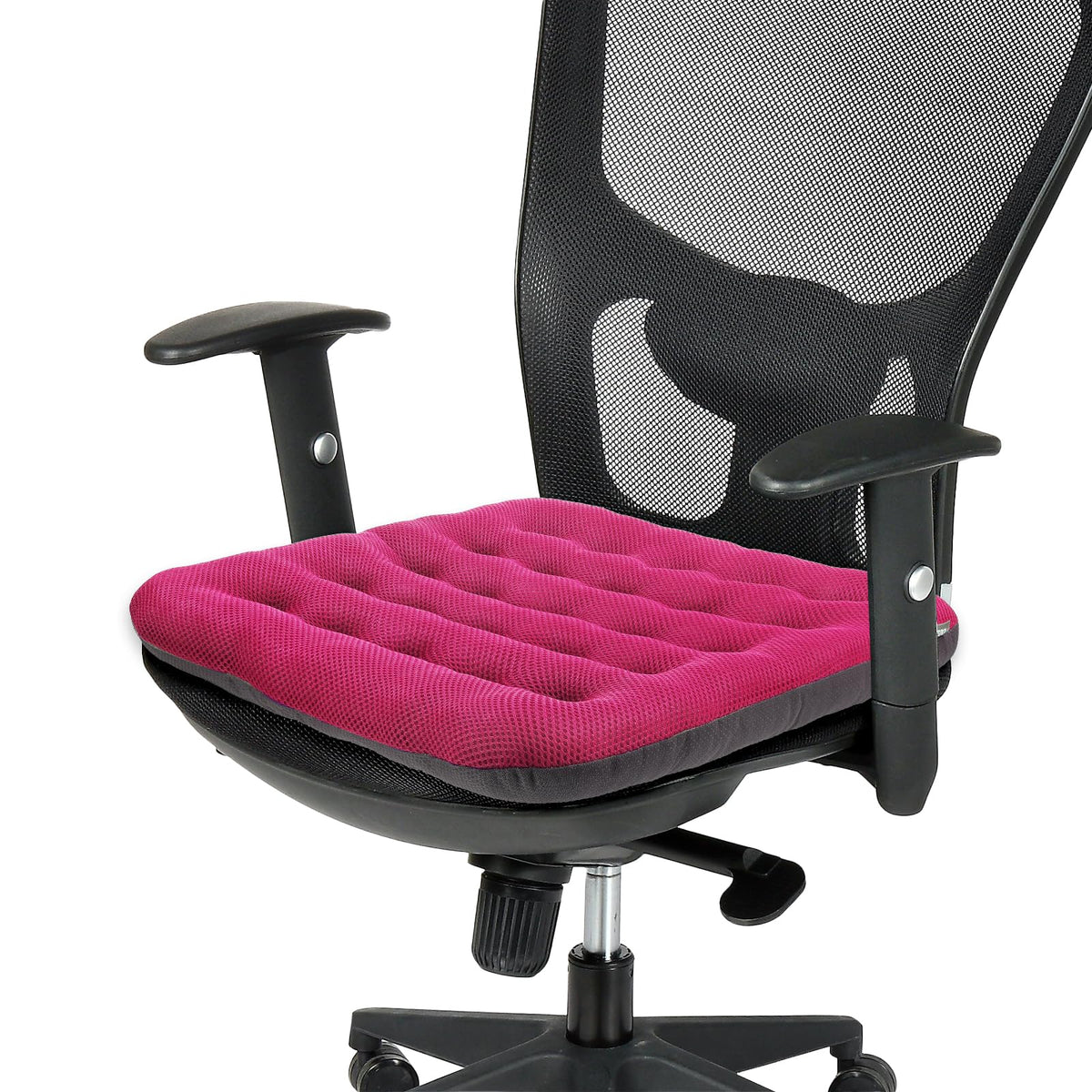 SINOSSO Excellent Support Effect Office Chair Cushion 1 Pack, Luxury Air Mesh Breathable Non-Slip Desk Computer Seat Cushion, Kitchen Dining Room Square Chair Pad (1 Count, Black)