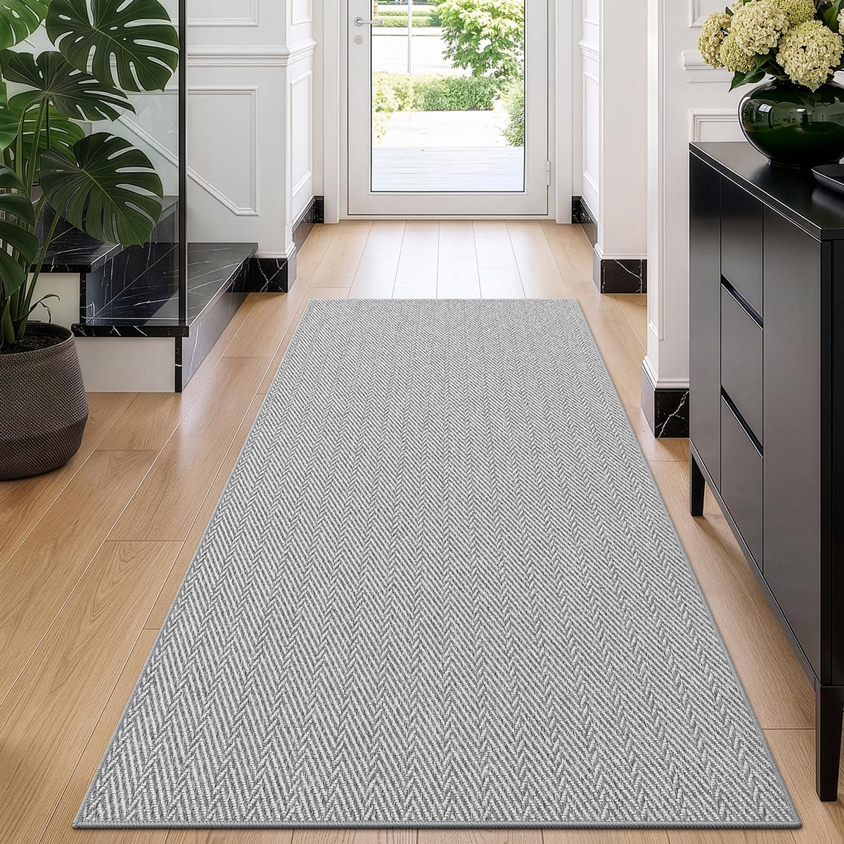 LUMI Ultra Thin Indoor Door Mat 24"x36", Entrance Doormat, Beige