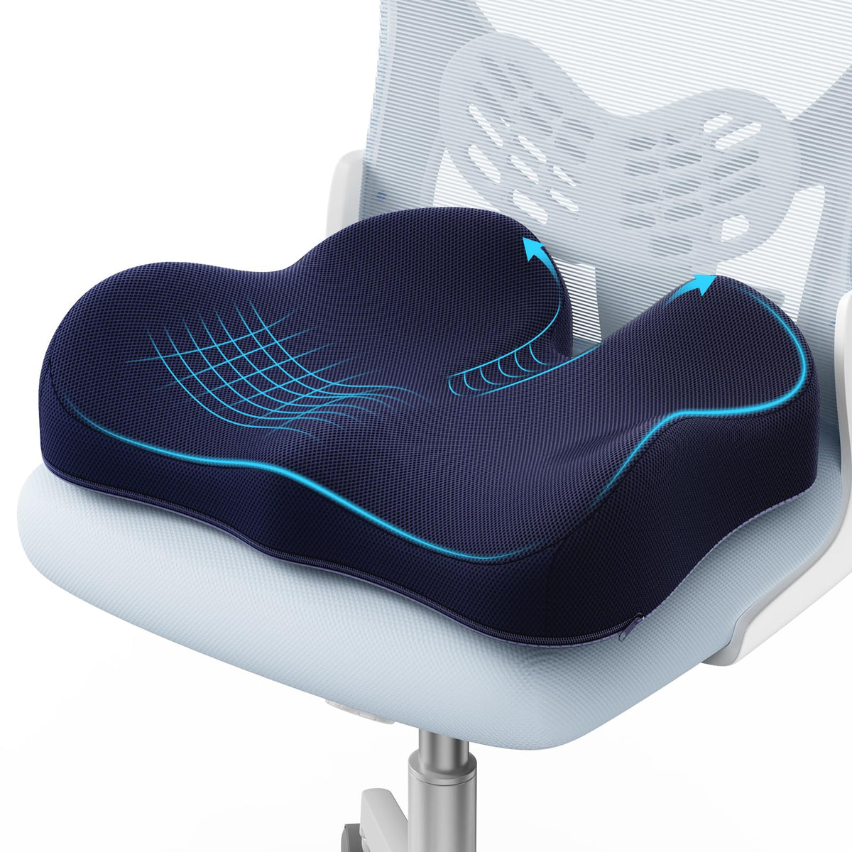 A-Pce Ergonomic Seat Cushion, Non-Slip Seat Cushion for Office Chair, Black