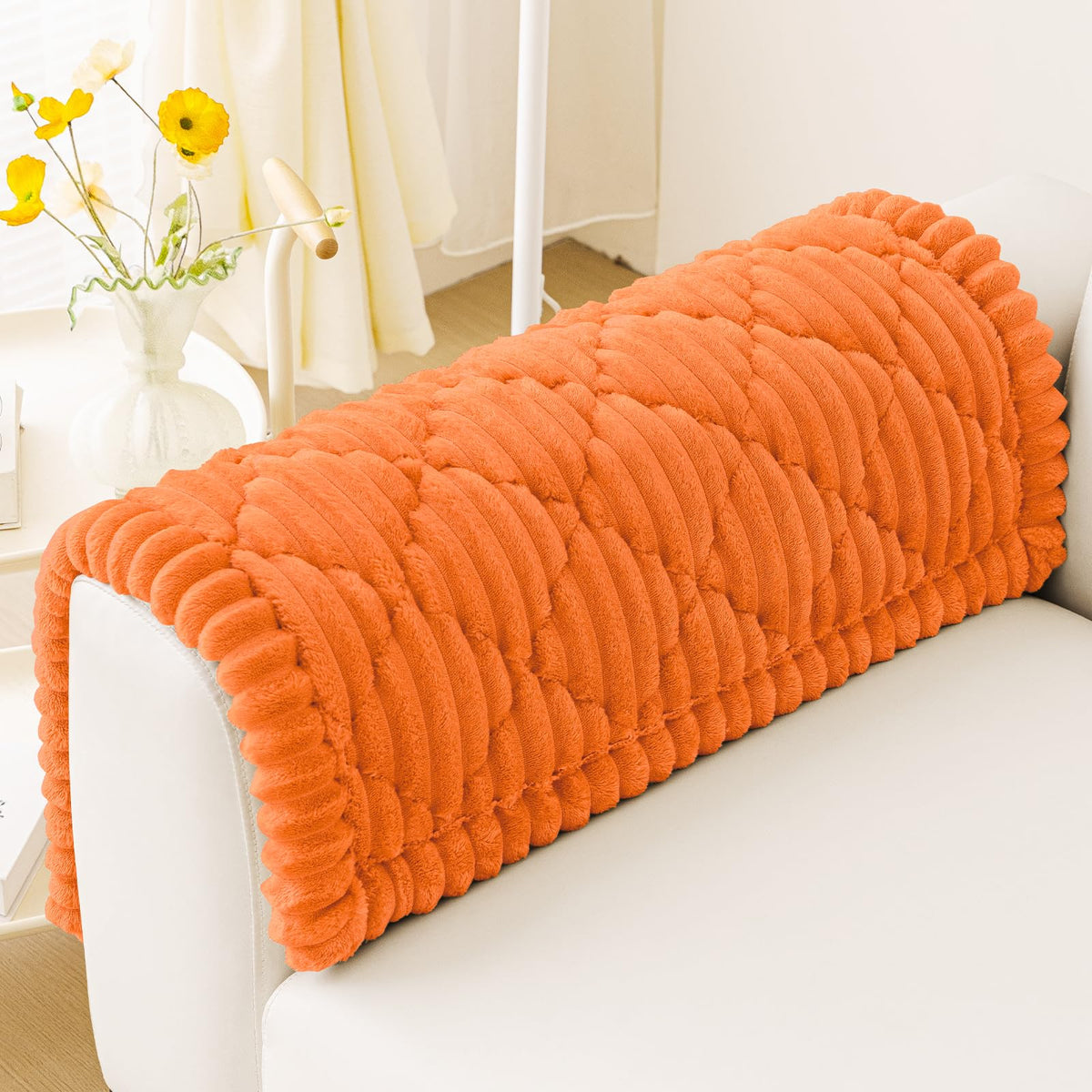 Smiry Couch Cover for Dogs Washable, Non Slip Fuzzy Pet Sofa Protector