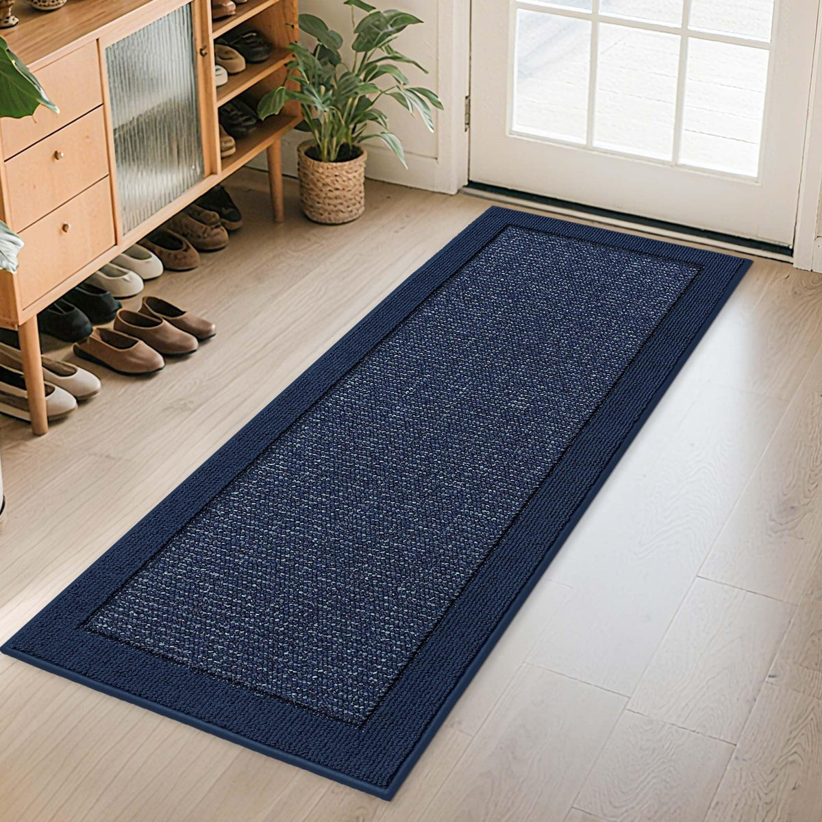BEQHAUSE Indoor Door Mat 20" x 32", Dirt Trapper Door Mats, Taupe