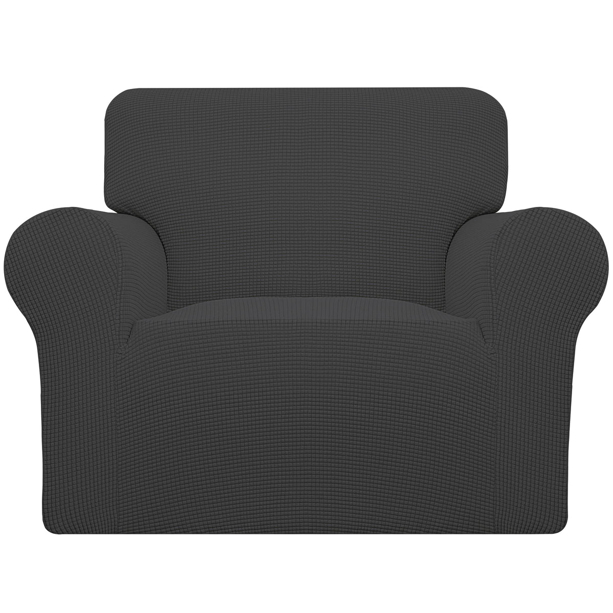Easy-Going Stretch Couch Covers for Sofa Washable Large Dark Gray