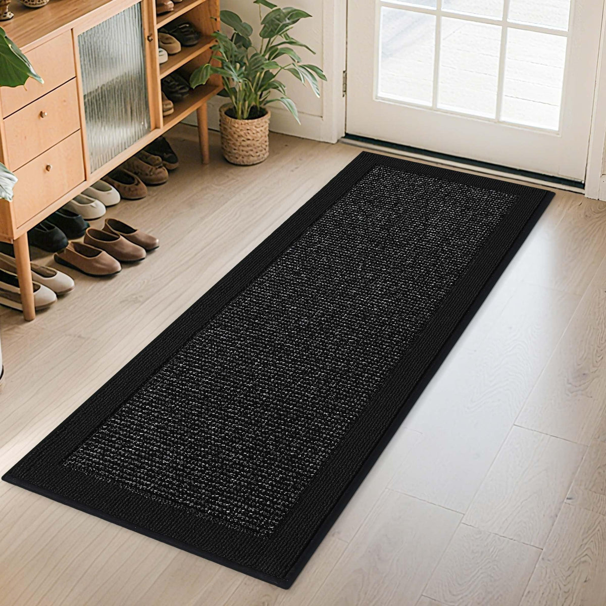 BEQHAUSE Indoor Door Mat 20" x 32", Dirt Trapper Door Mats, Taupe