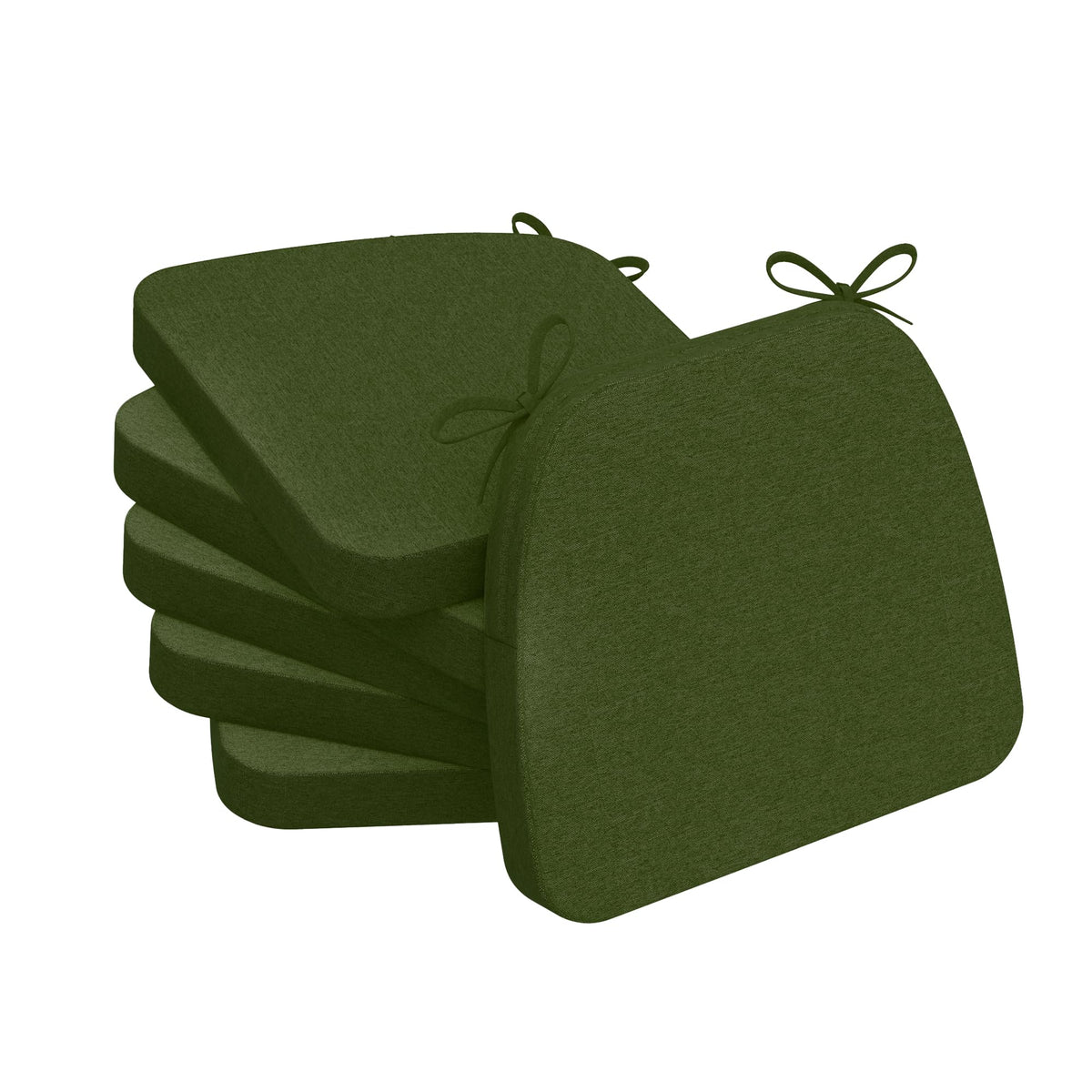AAAAAcessories Chair Cushions for Dining Chairs, 17 x 16 x 2 in, Set of 6