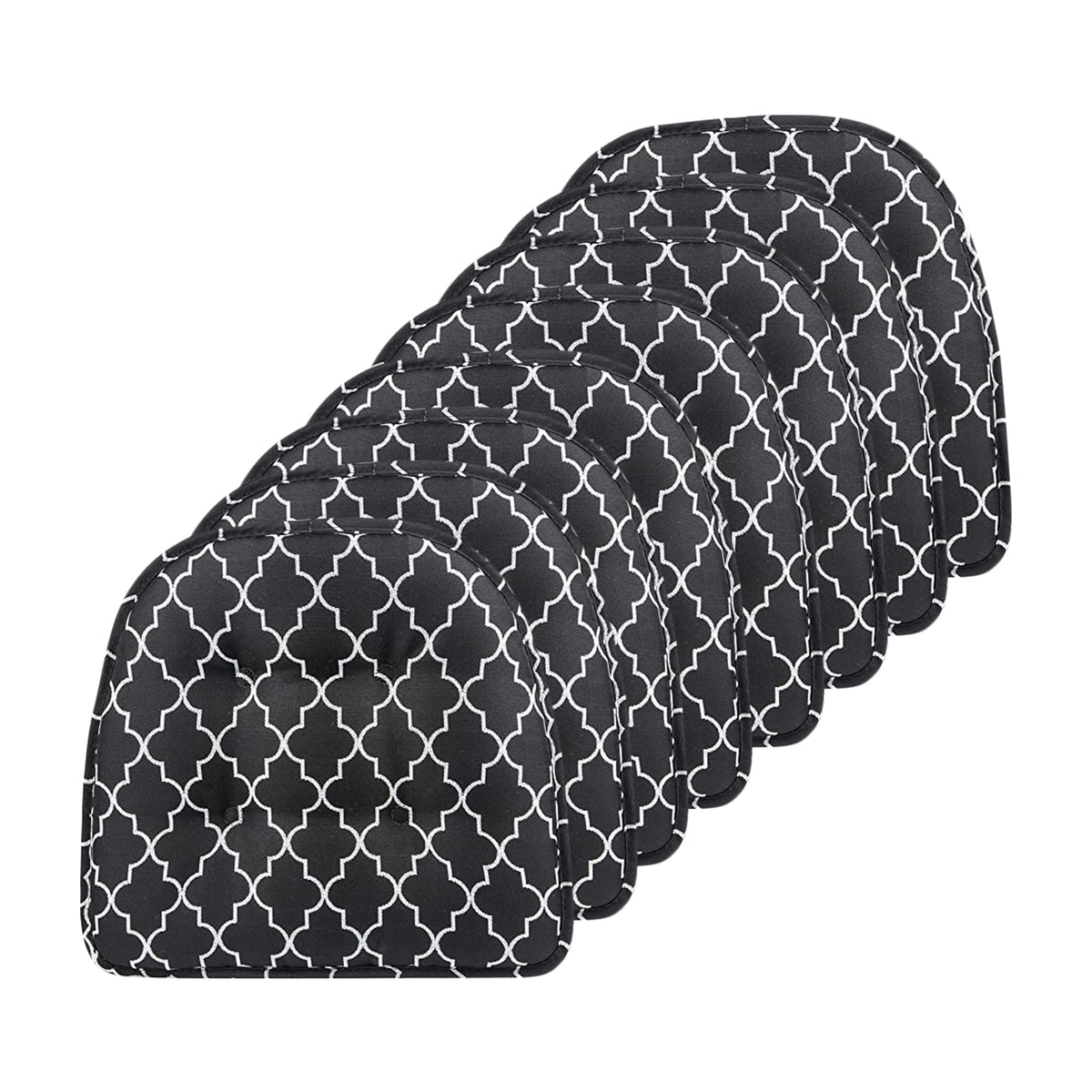 Non-Slip Chair Cushions, Assembled in USA, U-Shaped Skid-Proof Seat Pads for Dining Room, Kitchen, Office, 15"x16"