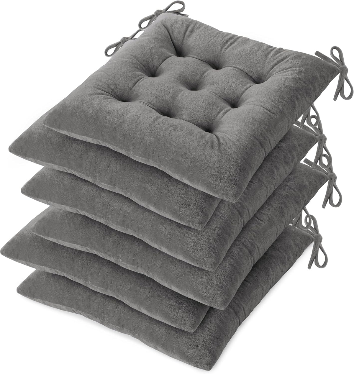 OVOV Kitchen Chair Cushions Set of 6 for Dining Room 15.5"x15.5" Green