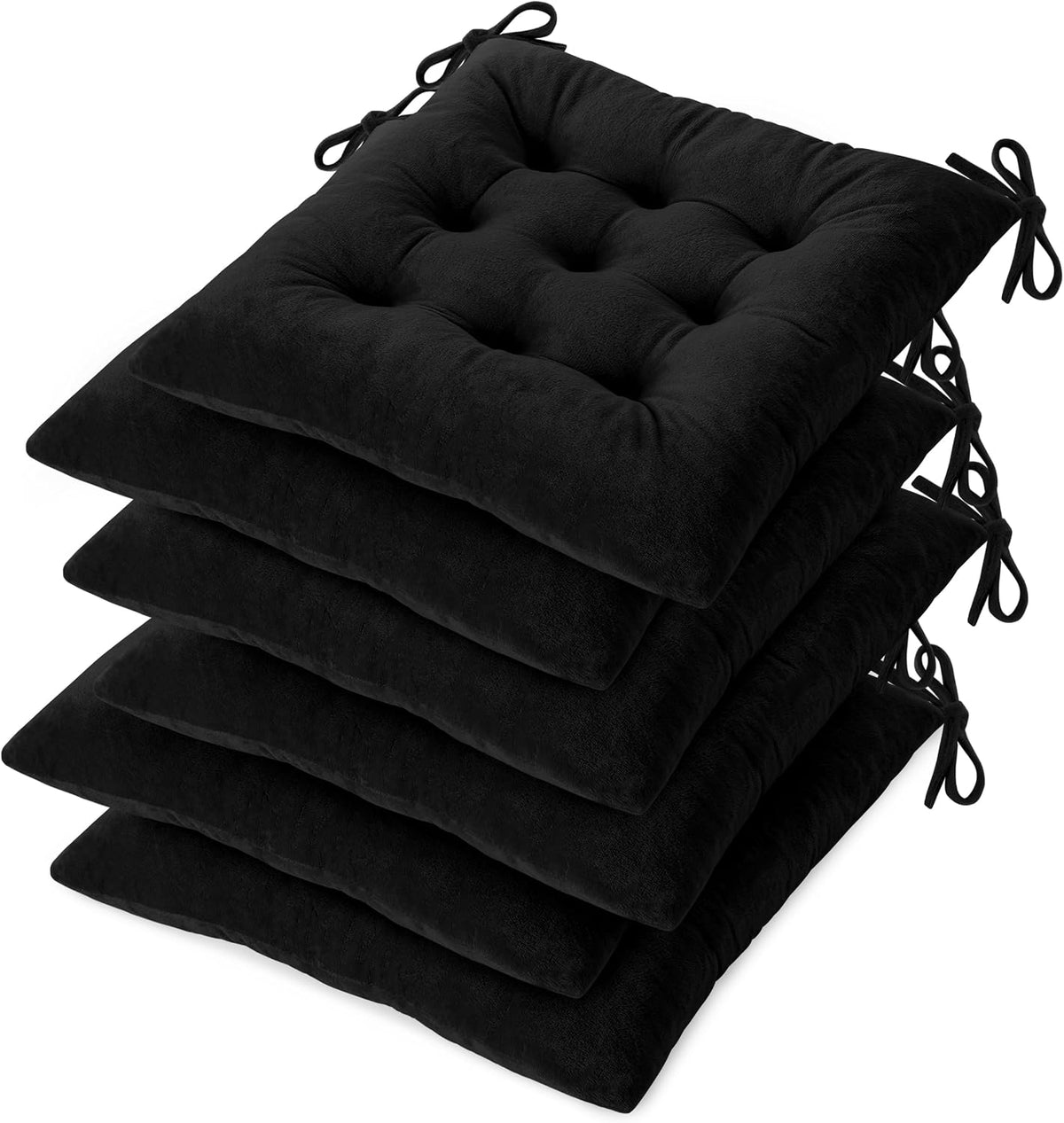 OVOV Kitchen Chair Cushions Set of 6 for Dining Room 15.5"x15.5" Green