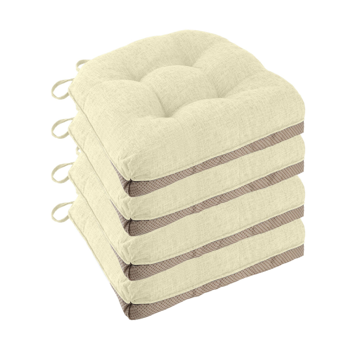 Chair Cushions for Dining Chairs Set of 4, 18"x18"x3", Coffee