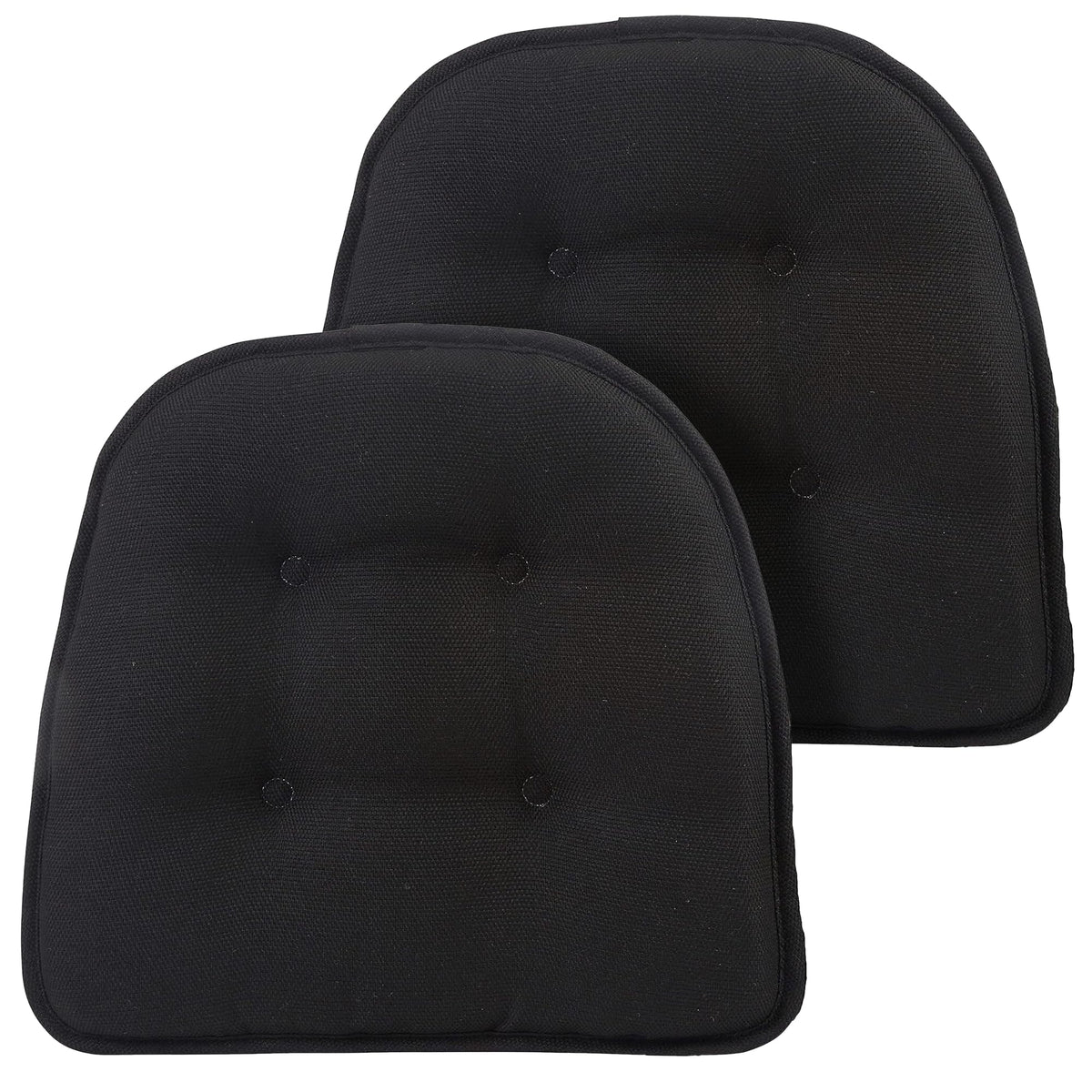 Non-Slip Chair Cushions, Assembled in USA, U-Shaped Skid-Proof Seat Pads for Dining Room, Kitchen, Office, 15"x16"