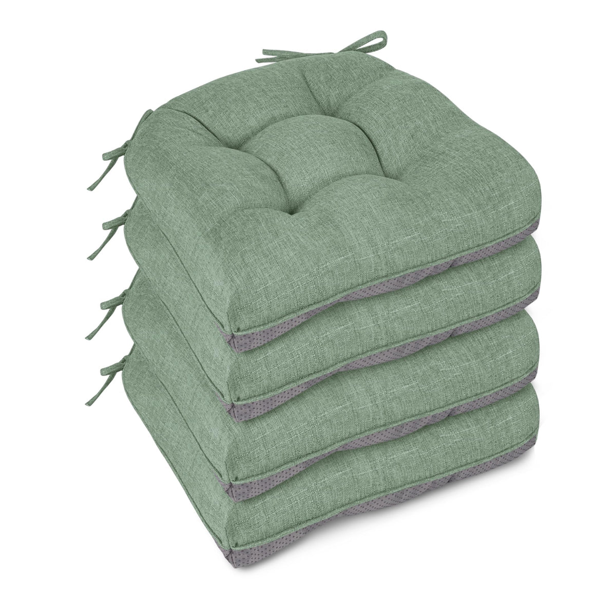 Chair Cushions for Dining Chairs Set of 4, 18"x18"x3", Coffee