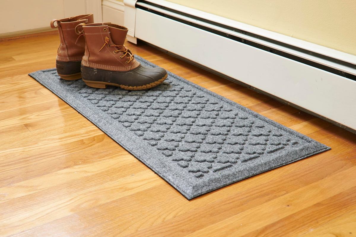 Mats Inc. Artisan Entry Indoor Mats for Entryway, Durable & Easy to Clean Tray for Boots, Anti-Slip & Water-Resistant for Front Room, Made in The USA, 15" x 36", Graphite