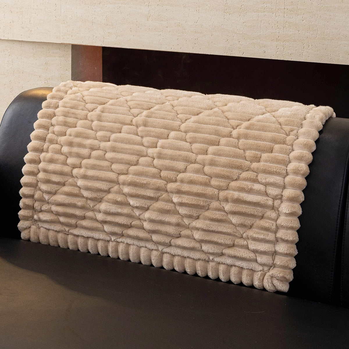 Plush Couch Cover for Pet,Dog Couch Cover for Sofa,Light Gray