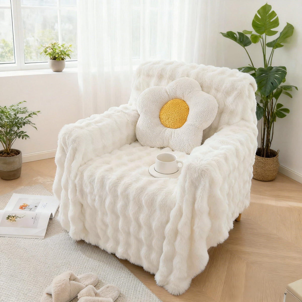HANDONTIME Green Sofa Cover Vintage Couch Cover for Dogs 71" X118" Couch Cushion Covers with Tassel Herringbone Sofa Cover Boho Sofa Covers for 3 Cushion Couch Chenille Soft Loveseat Sofa Covers