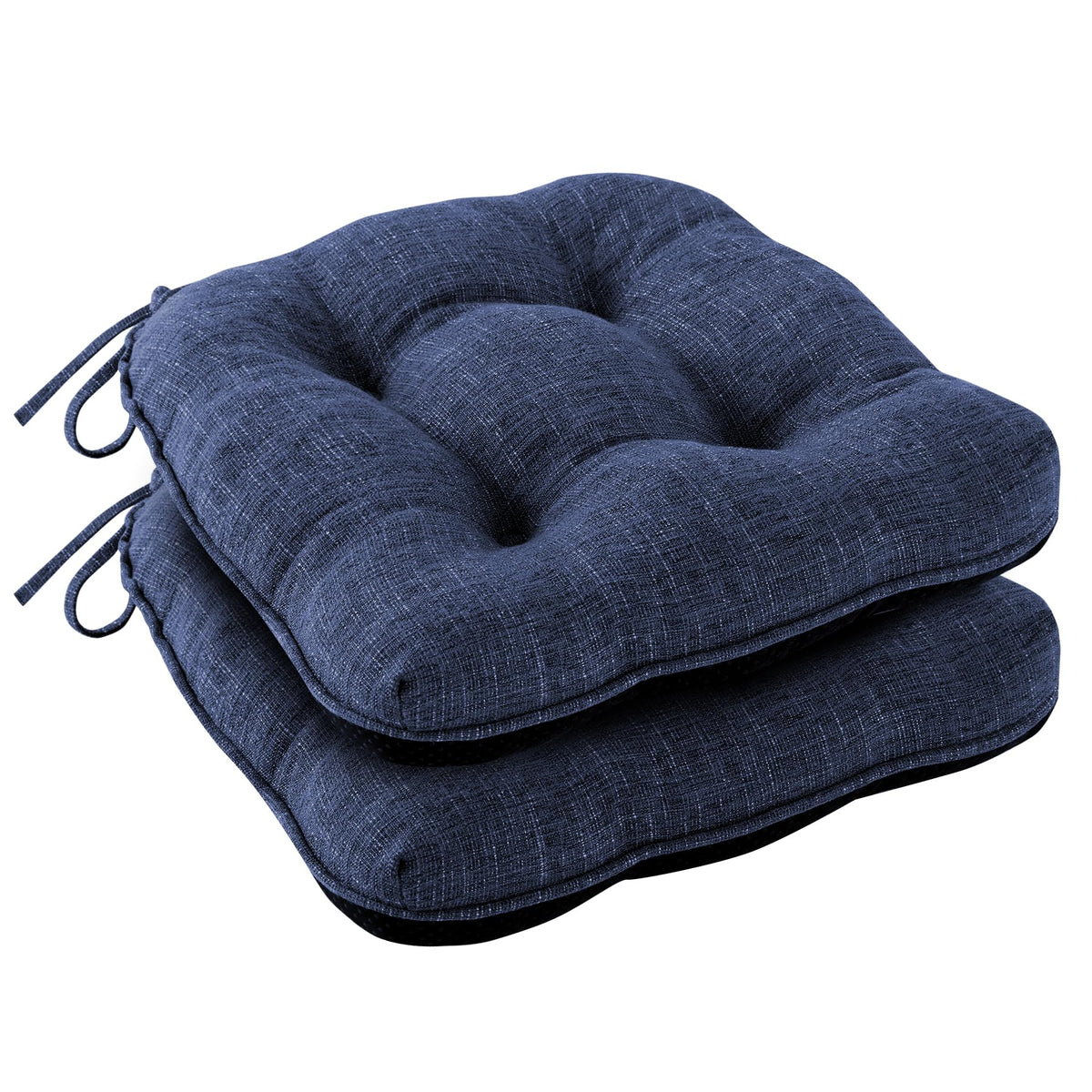 IPYNBAP Chair Cushions for Dining Chairs Set of 4, 15.5"x15.5"x4", Navy