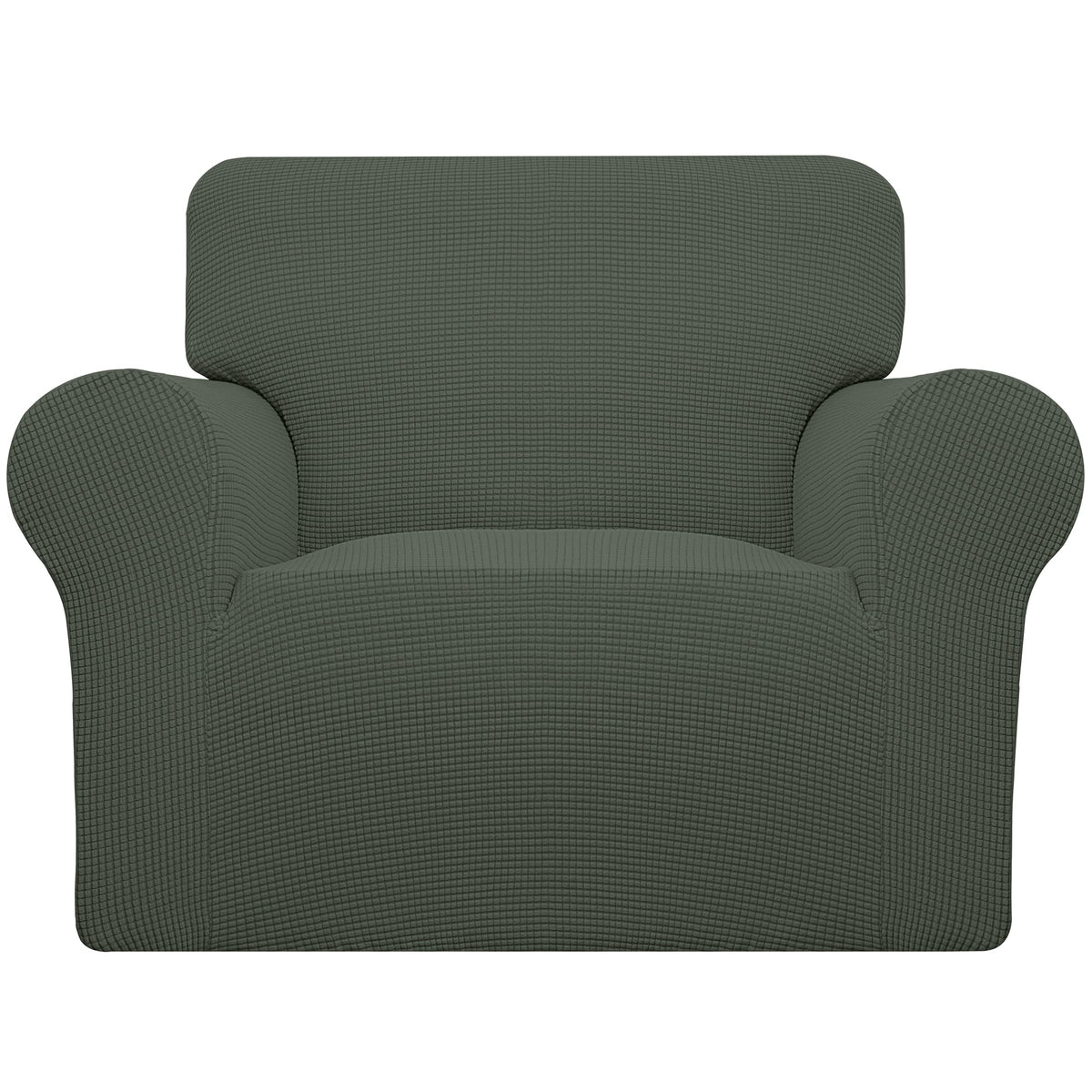 Easy-Going Stretch Loveseat Couch Covers Washable Dark Gray
