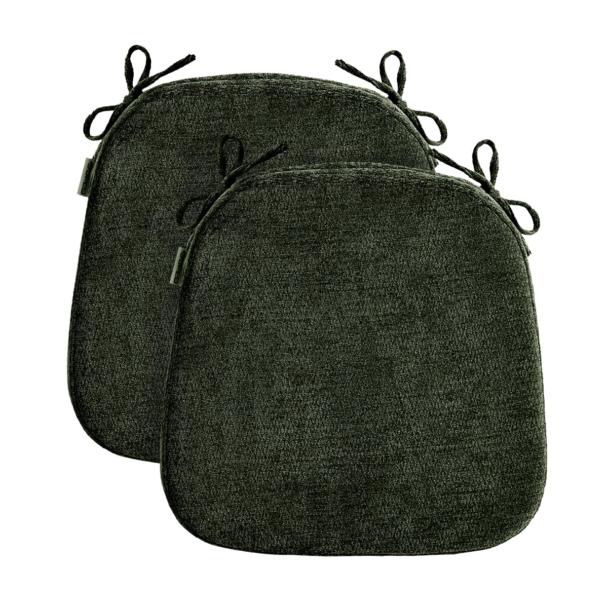 Chair Cushions for Dining Chairs, Washable Chair Pads, Brown, 4 Pack
