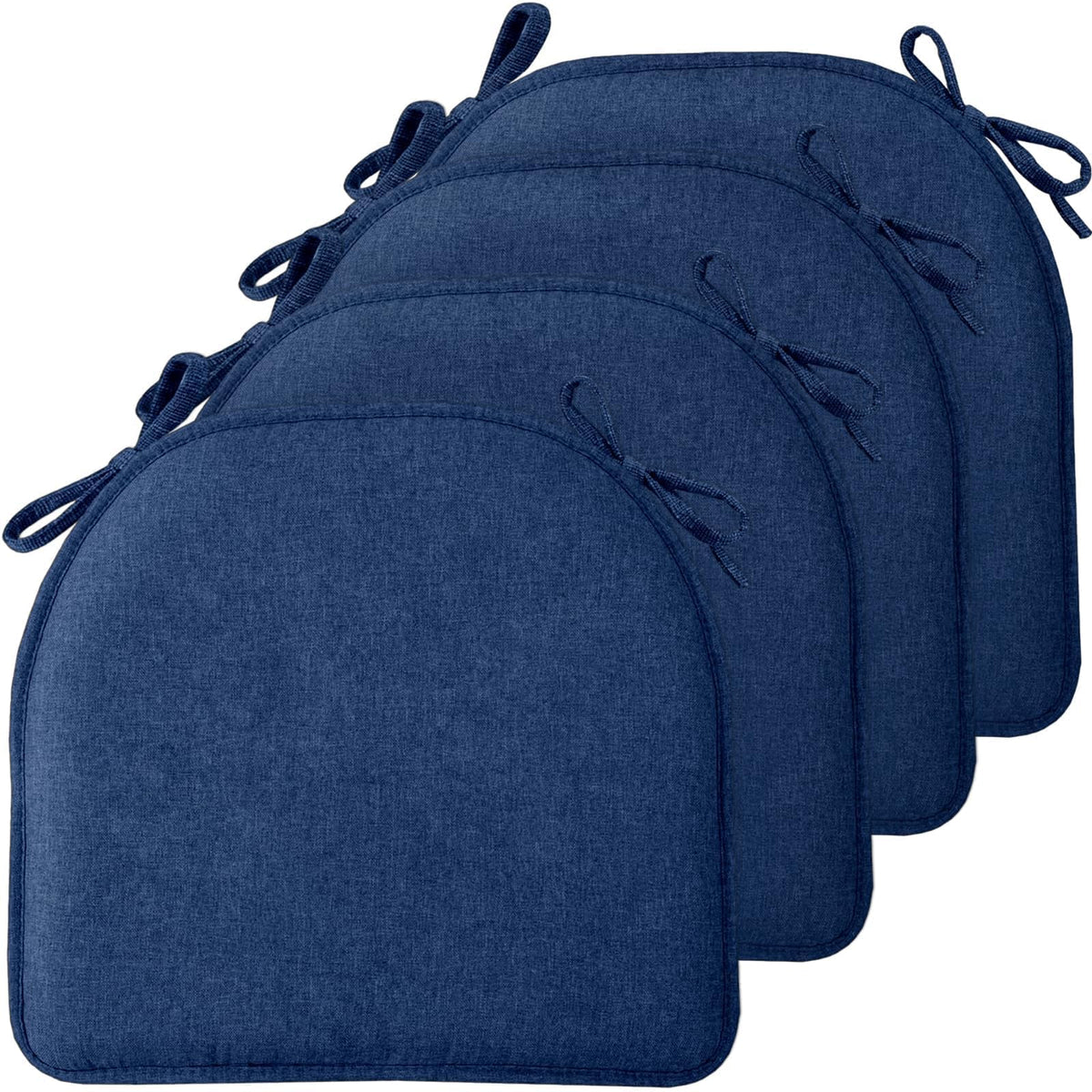 TushGuard Chair Cushions, 4 Pack Memory Foam Chair Pads, Grey