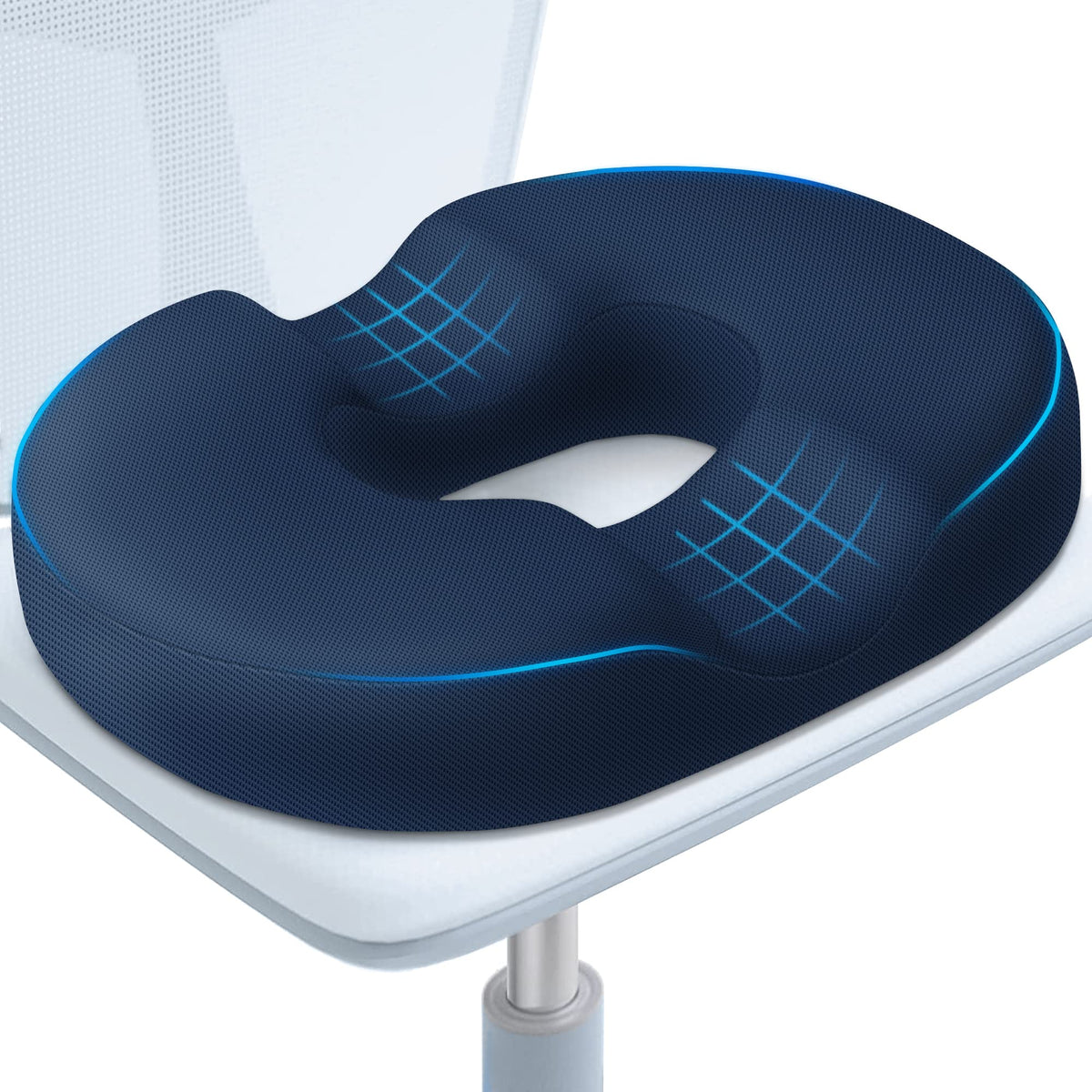 BlissTrends Donut Pillow Seat Cushion, Memory Foam Lifting Cushions(Black)