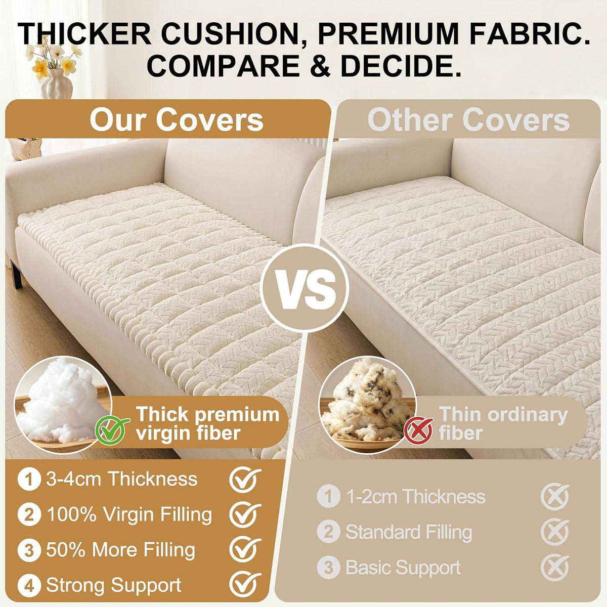 Smiry Couch Cover for Dogs, Non Slip Fuzzy Pet Sofa Covers Washable