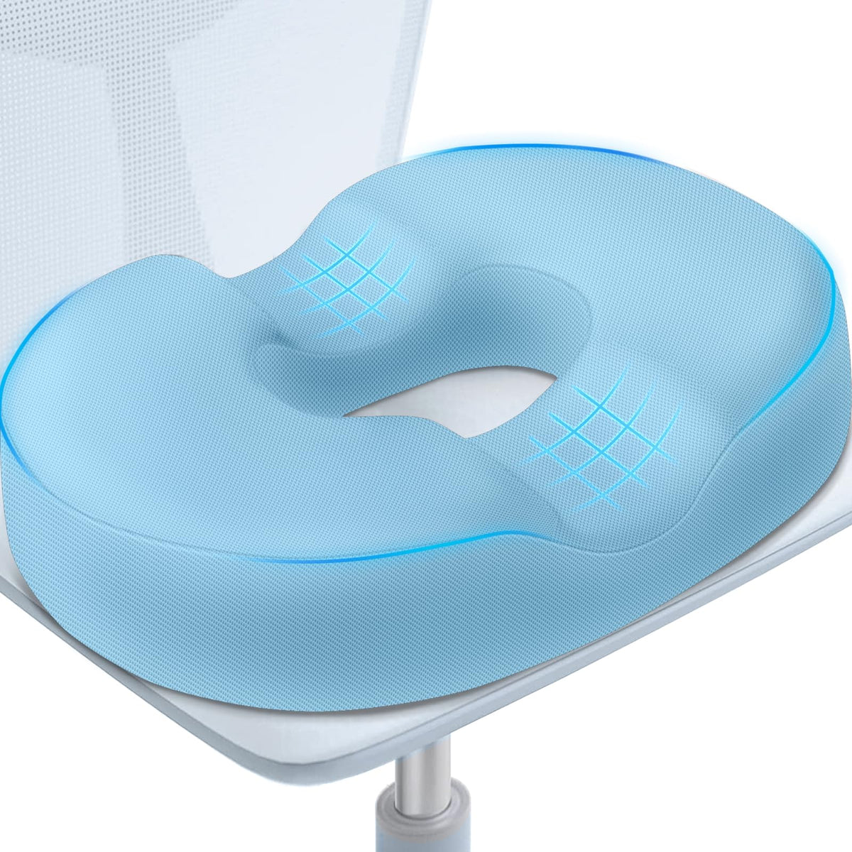 BlissTrends Donut Pillow Seat Cushion, Memory Foam Lifting Cushions(Black)