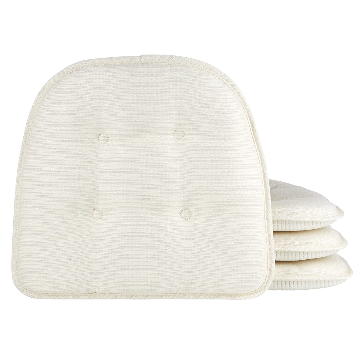 Non-Slip Chair Cushions, Assembled in USA, U-Shaped Skid-Proof Seat Pads for Dining Room, Kitchen, Office, 15"x16"