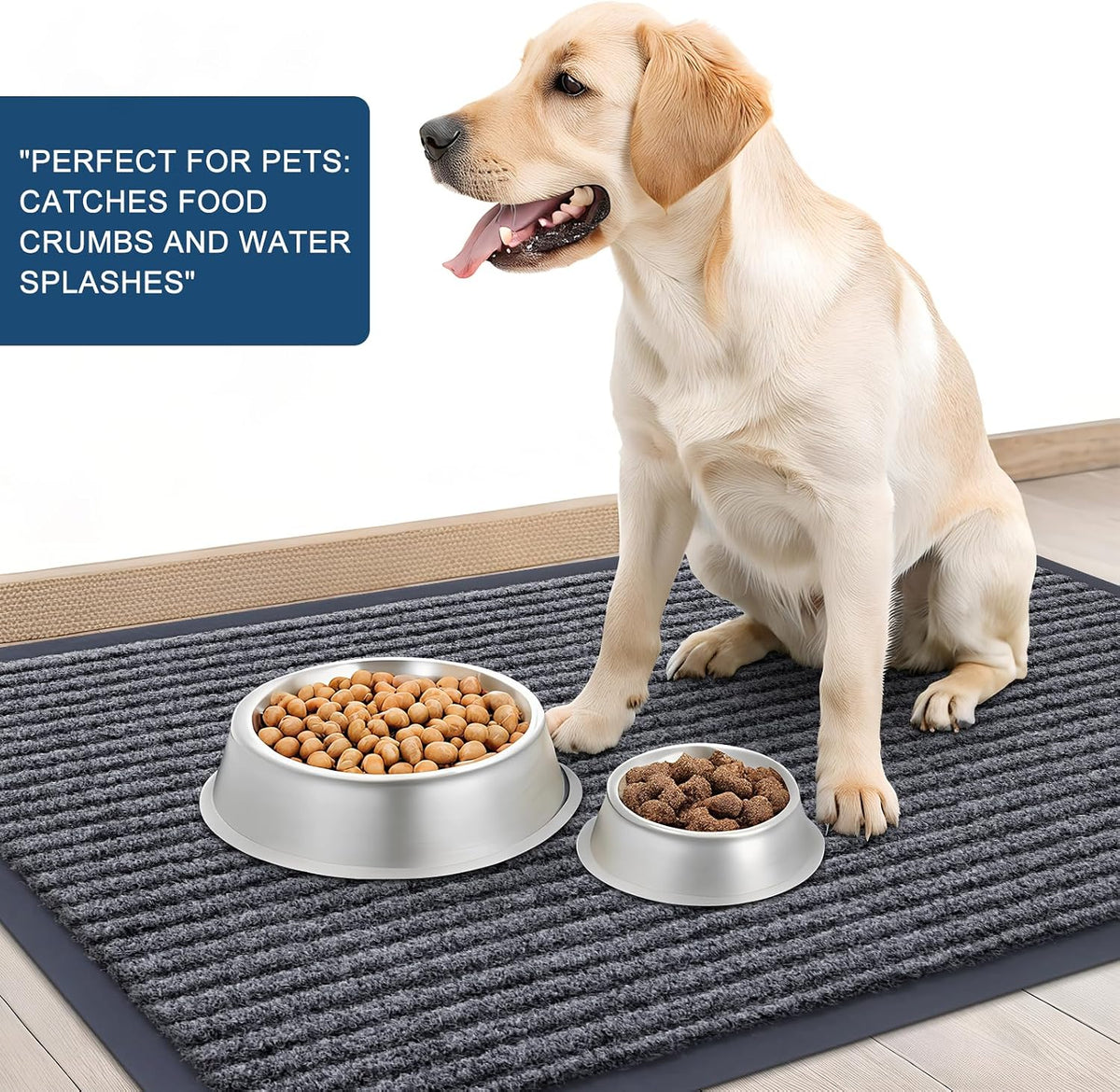OLANLY 2-Pack Front Door Mats 29.5x17, Waterproof Heavy-Duty Doormats