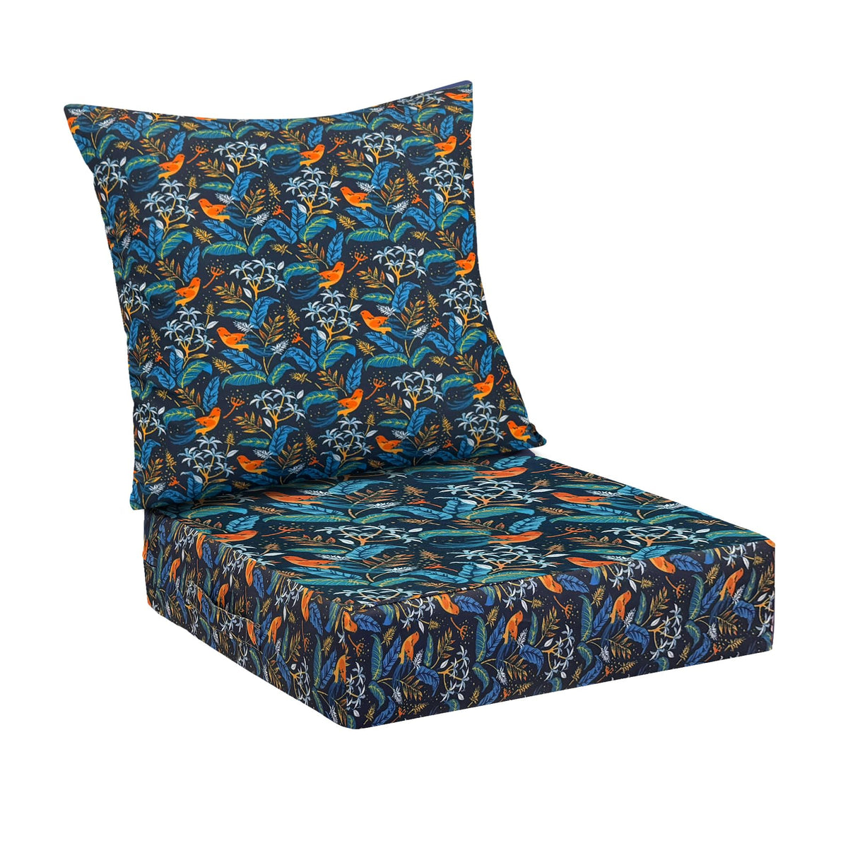 IPYNBAP Outdoor Cushions for Patio Furniture,Outdoor Seat Cushion Set 24 x 24 x 5.75 Inch,Waterproof & Fade Resistant Outdoor Chair Cushions,Deep Patio Chair Cushion with Removable Cover,Navy Blue
