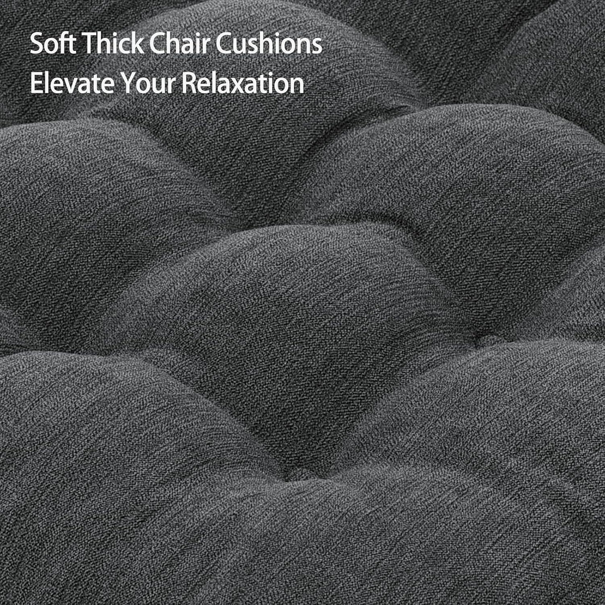 Recliner Cushions for Elderly, 20x20x5 Inch Thick Chair Cushion Patent Design Soft Tufted Dual Layer Booster Seat Cushions for Seniors Recliner Risers Gray 1P