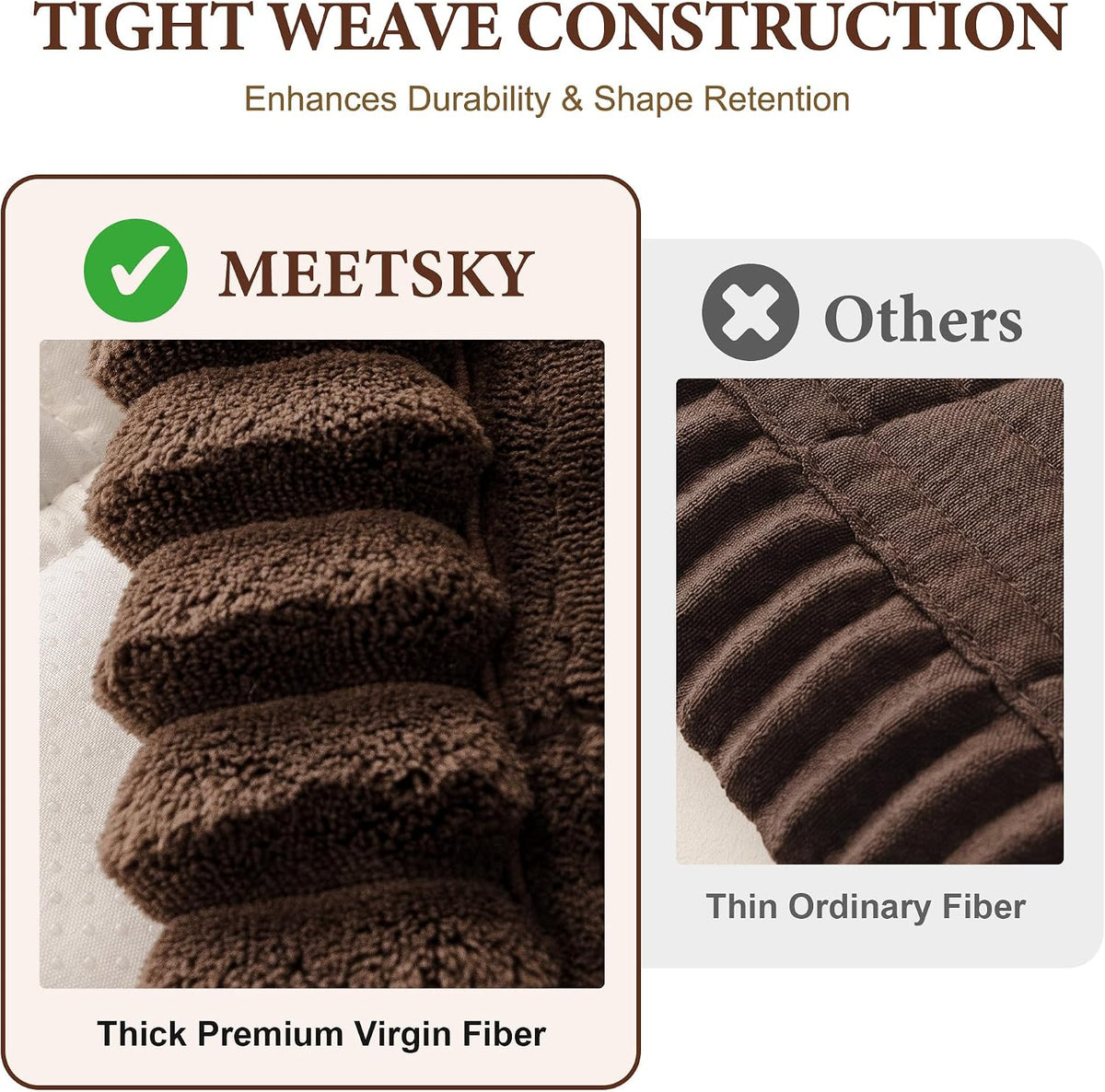 MEETSKY Couch Cover for Dogs, Washable Sofa Covers for 3 Cushion Couch