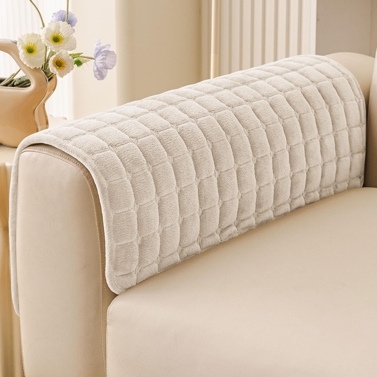 Smiry Velvet Couch Cover for Dogs, Non Slip Soft Sofa Protector for Pets